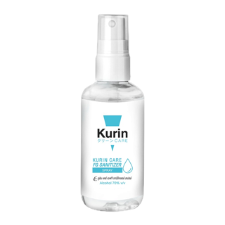 Kurin Care alcohol hand spray สเปรย์แอลกอฮอล์ 70% ขนาดพกพา 100 ml. สูตร Food grade