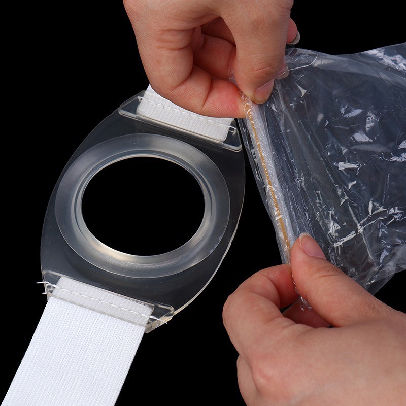 2pcs Colostomy Ostomy เข็มขัด/Ostoma เอวซิลิโคน Stoma วงกลมเข็มขัด + 80 ชิ้น Ostomy กระเป๋าหลังจาก Coลอสโตmy Iliostomy กระเป๋า - รูปที่ 2