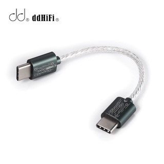 Dd ddHiFi All-New อัพเกรด TC05 TypeC เป็น TypeC สายเคเบิลข้อมูล เชื่อมต่อ USB-C ถอดรหัส เครื่องเล่นเพลง พร้อมสมาร์ทโฟน คอมพิวเตอร์