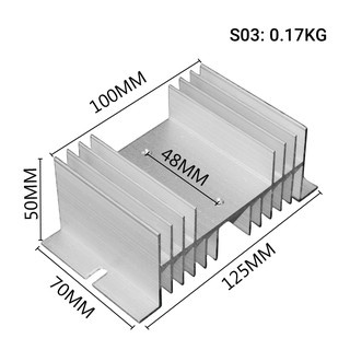 Aluminium Heat Sinks ซิงค์ระบายความร้อน สำหรับ โซลิดสเตตรีเลย์ SSR