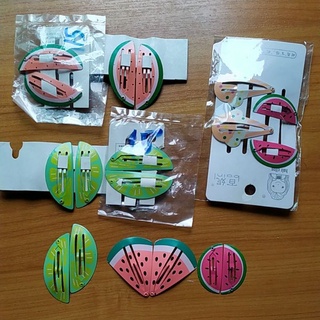 sale กิ๊บติดผม รูปผลไม้ 9 คู่ /1ชุด