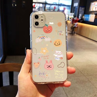 เคสiPhone13 เคสโทรศัพท์มือถือแบบนิ่ม ใส ลายการ์ตูนน่ารัก สําหรับ สไตล์เกาหลี โปร่งใส ความกดอากาศ เคสโทรศัพท์ สำหรับ เคสไอโฟน11 โทรศัพท์ ip i 6s 7 8 plus 11 เคสไอโฟน 13 เคสไอโฟน 13 เคสไอโฟน 12 pro max mini เคสไอโฟน7พลัส xs XR iPhone 14 case เคสโทรศัพท์