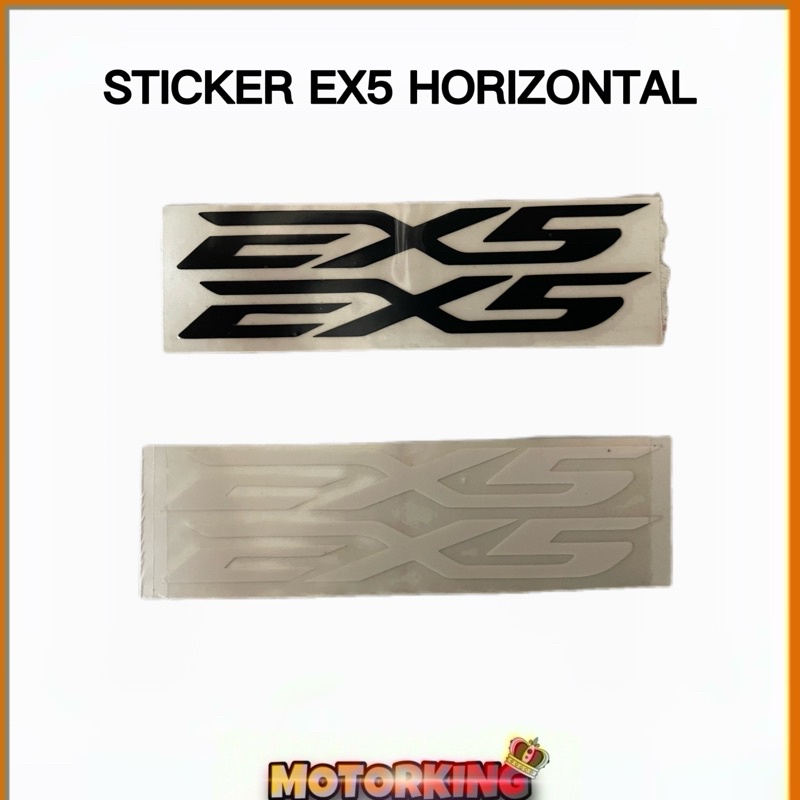 สติ๊กเกอร์ WORD EX5 HORIZONTAL BLACK WHITE