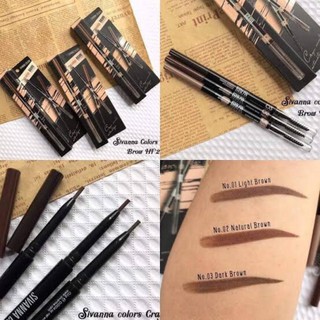 Sivanna Colors Crayon Sources Automatique Eyebrow Pencil HF206 ซิวันน่า ดินสอเขียนคิ้ว