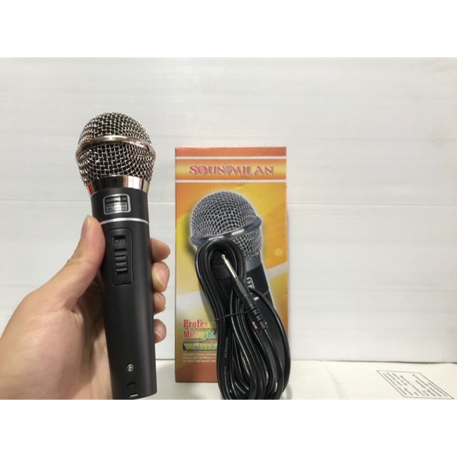 SOUNDMILAN Microphone-ไมด์โครโฟน ไมด์ร้องเพลง ไมด์สาย