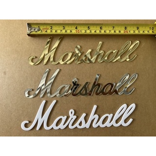 โลโก้ติด ลำโพง  marshall ยาว 23 cm