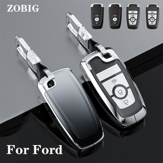 Zobig เคสรีโมตกุญแจรถยนต์ สําหรับ Ford Mustang Explorer Edge Fusion Mondeo F150 F250 F350 F450