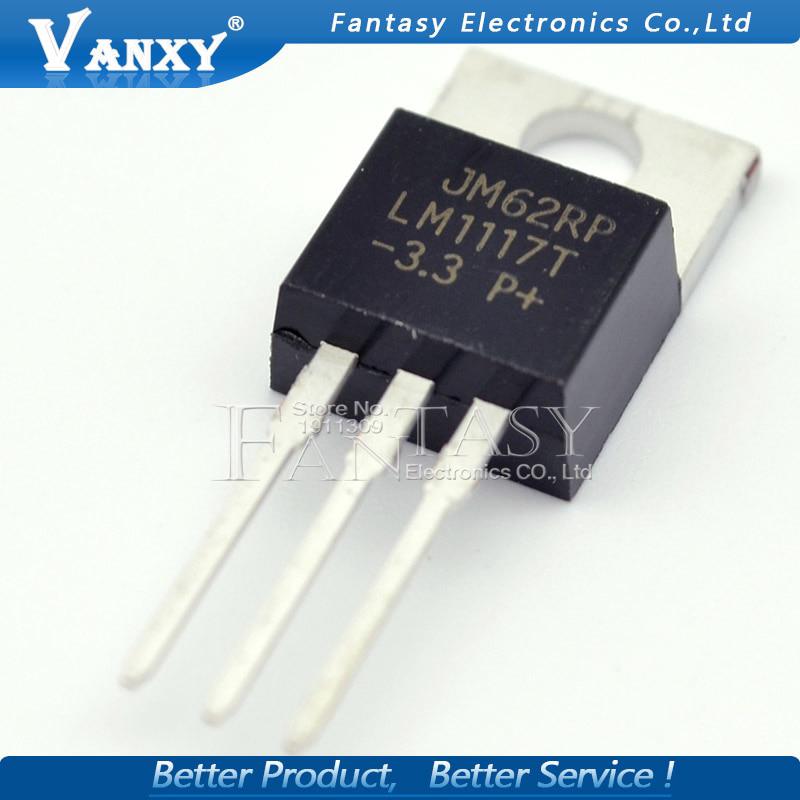 10PCS LM1117T-3.3 TO220 LM1117-3.3 LM1117T 3.3V LM1117 TO-220