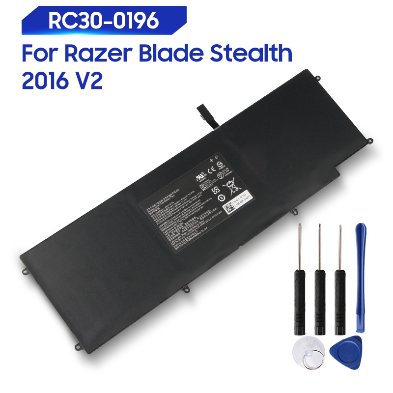 Original Replacement Laptop Battery For Razer Blade Stealth 2016 V2 i7-7500U 3ICP4/92/80 RC30-0196 R