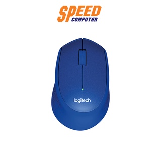 MOUSE (เมาส์) LOGITECH M331 SILENT PLUS WIRELESS MOUSE BLUE by Speedcom