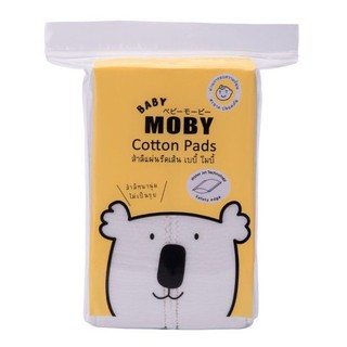 ของแท้/พร้อมส่ง Baby Moby Gauze Pads เบบี้ โมบี้ สำลีแผ่นเล็กรีดข้าง (Cotton Pads) 50กรัม