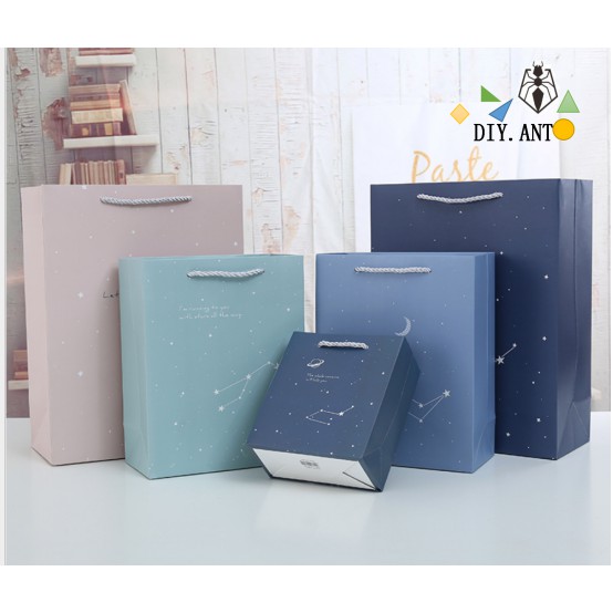 DIY ถุงกระดาษขยายข้าง ใส่ของขวัญ ของฝาก และสินค้า ขนาด29*12.5*38ซม.