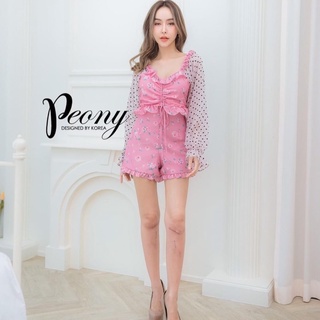 ชุดเซตขาสั้น งานป้าย Peony sizeS ***มือ1ป้ายห้อย