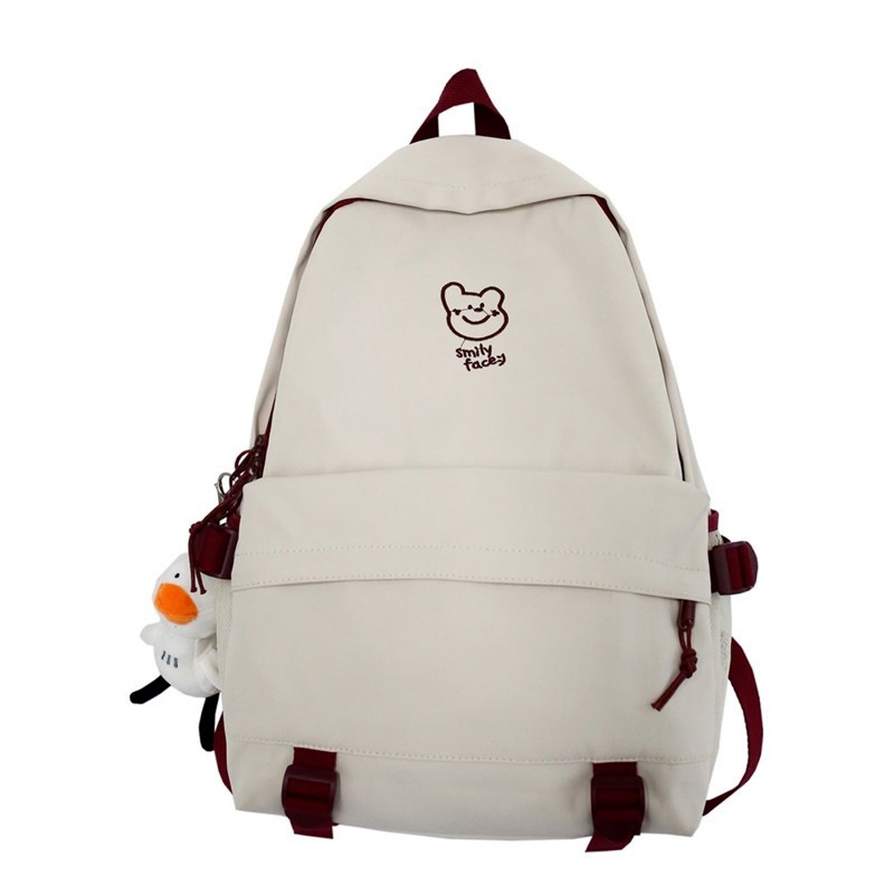 Cute Schoolbag Student Simple Large-Capacity Backpack Bookbag for Women and Men for Teenagers R0W9