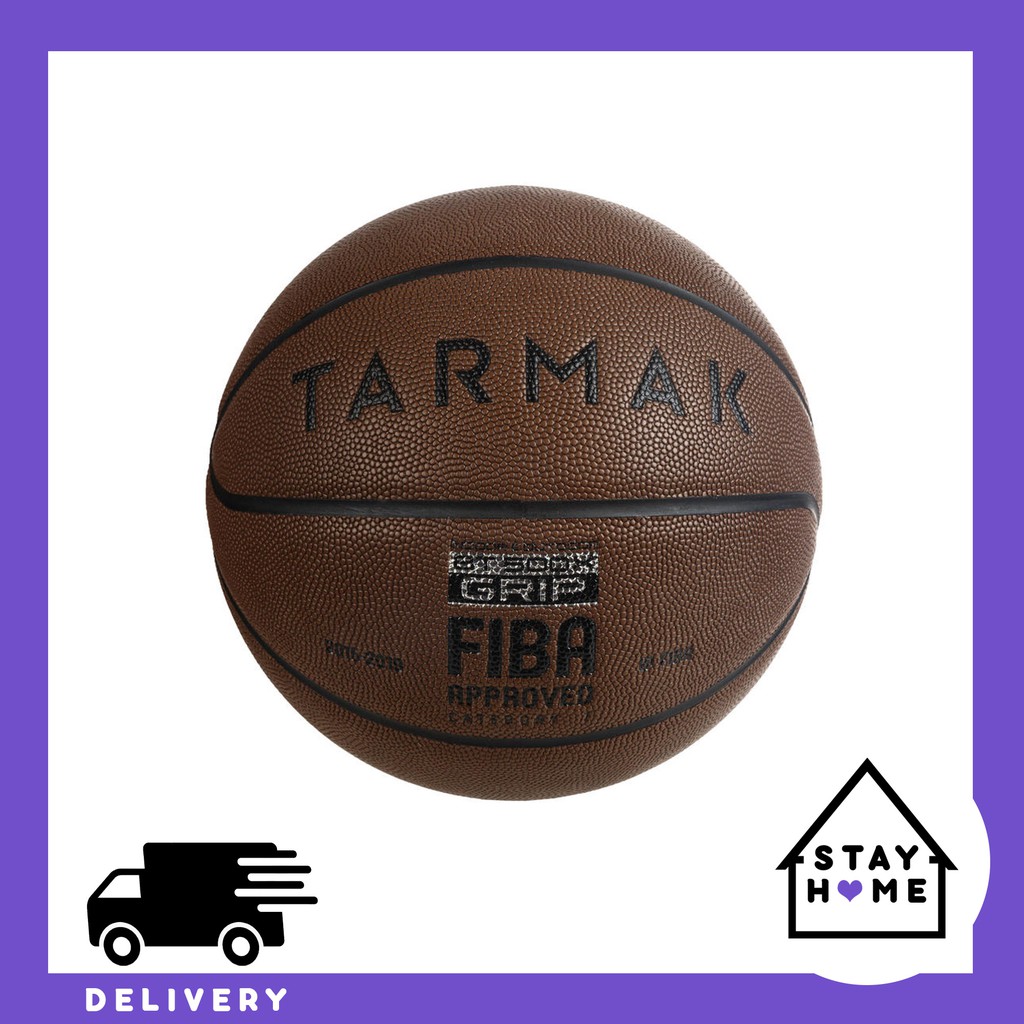 TARMAK ลูกบาสเก็ตบอลสำหรับผู้ใหญ่รุ่น BT500 เบอร์ 7 (สีน้ำตาล)