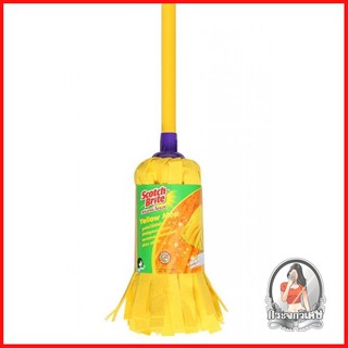 ไม้ม็อบ อุปกรณ์ อุปกรณ์ทำความสะอาด ไม้ม็อบจุกไมโครไฟเบอร์ 3M YELLOW MOP 
 สก๊อตช์-ไบรต์ เยลโล่ม็อบ ด้วยเส้นใยสังเคราะห์อ