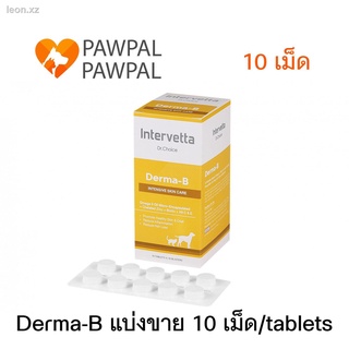 Dr. Choice Derma-B Exp.9/2023 Intervetta อาหารเสริม บำรุงผิวหนัง บำรุงขน สุนัข แมว skin supplement dog cat (แบ่งขาย 10 เ