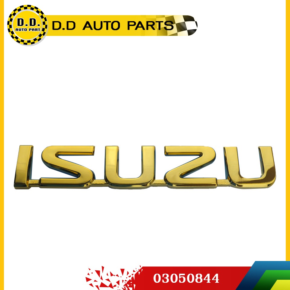 ตัวหนังสือฝาท้าย " ISUZU " D-MAX GOLD SERIES สีทอง แท้ศูนย์:PPA:03050844