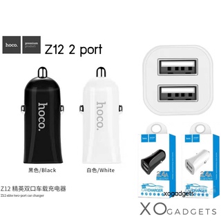 HOCO Z12 หัวชาร์จในรถ 2.4A  CAR CHARGER ชาร์จทรถ 2 ช่อง ชาร์ทรถ2port