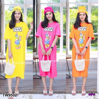 Maxi Dress Oversize เดรสยาวลาย DAISY DUCK