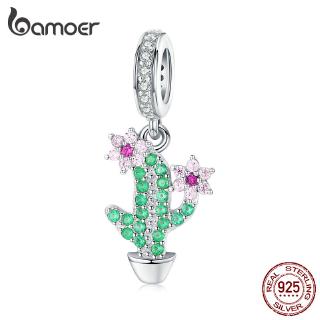 BAMOER Fashion Charm 925 Silver Fit Original Bracelet Cactus