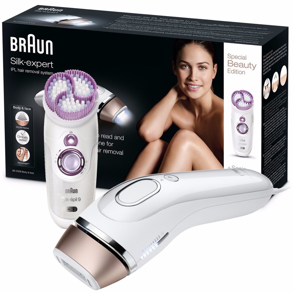 ผ เช ยวชาญด านผ าไหม Braun Ipl 5009 การกำจ ดขนถาวรท มองเห นได ท บ านสำหร บใบหน าและใบหน า 300 000 กะพร บ Shopee Thailand