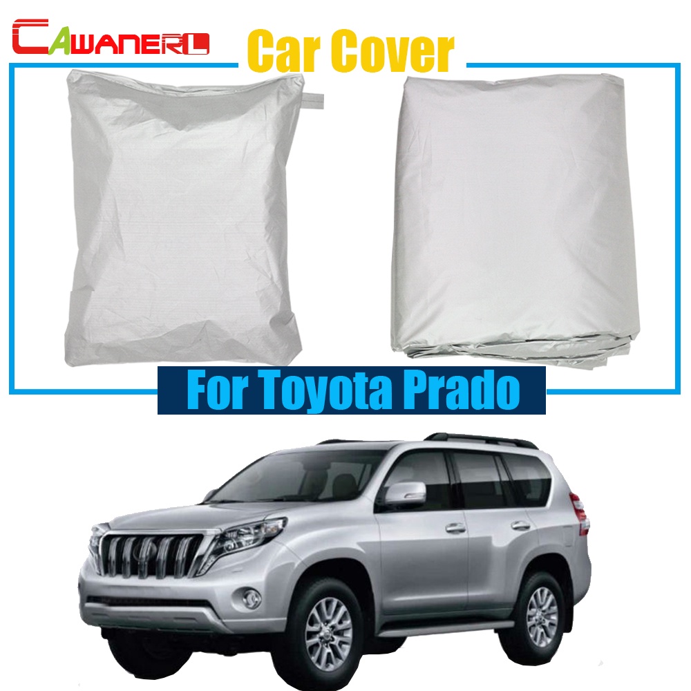 Cawanerl Car Cover Uv Anti Sun Shade Snow Rain Resistant Protector Cover For Toyota Prado