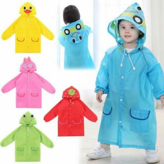 ชุดเสื้อกันฝนเด็กสีสันสดใส Funny Rain Coat