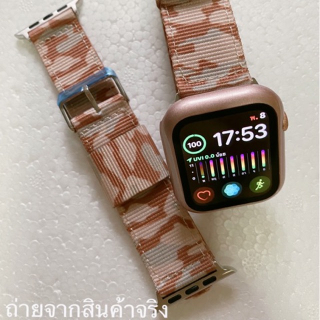 ‼️พร้อมส่ง‼️สายนาฬิกา Apple Watch 42/44 mm ลายทหาร สีพื้น