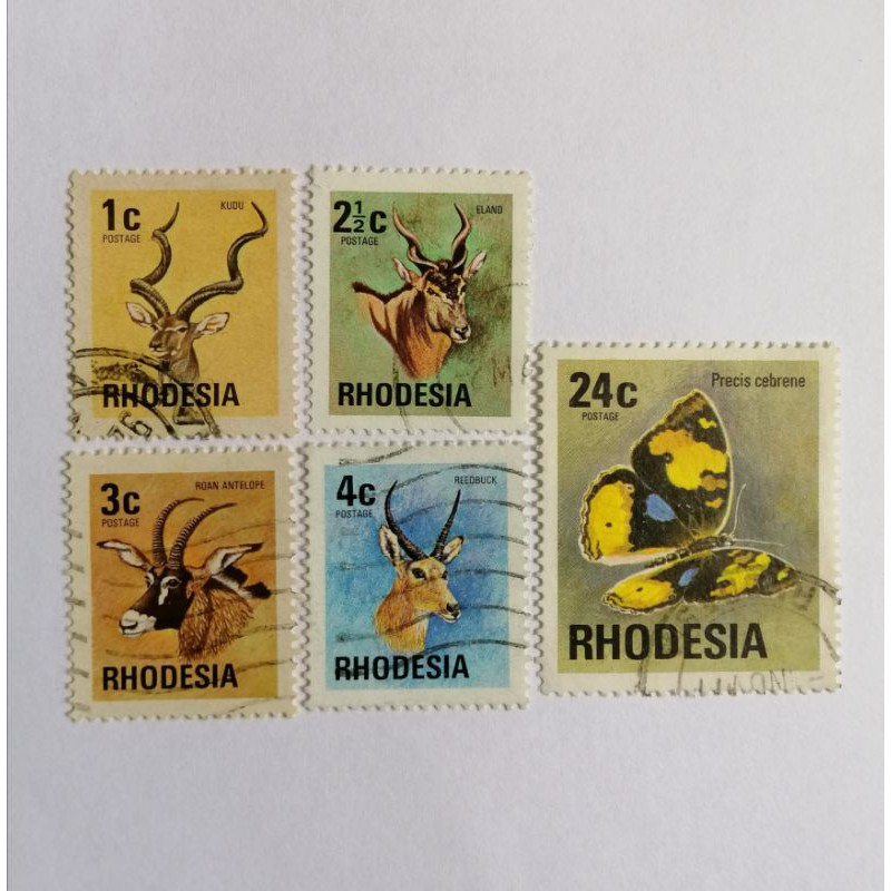 1974-76 Rhodesia แสตมป์มือสอง