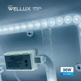 WELLUX แผงไฟแม่เหล็กทรงสี่เหลี่ยม 36W 3600ลูเมน แสงขาว LED MODULE