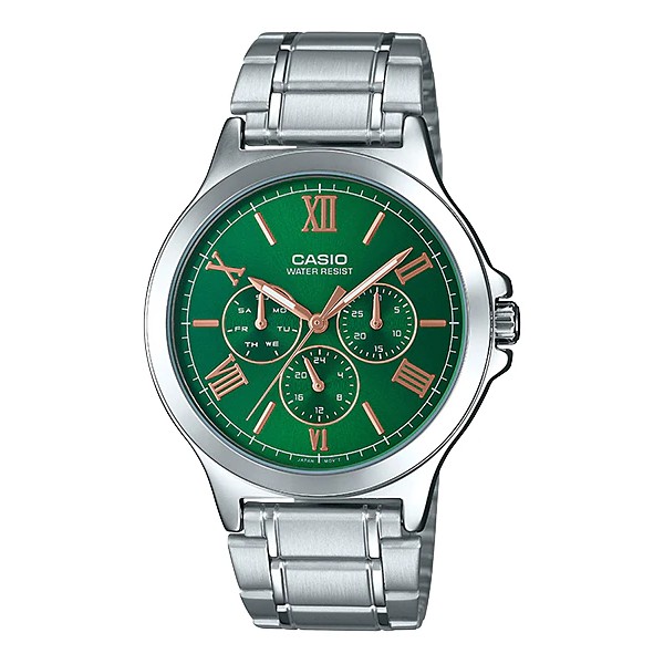นาฬิกาข้อมือ Casio Standard Men สายแสตนเลส MTP-V300D-3A ของแท้100%