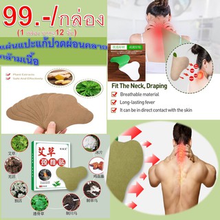 แผ่นแปะแแก้ปวด ช่วยคลายกล้ามเนื้อ Pain relief patch ช่วยแก้ปวดและผ่อนคลายกล้ามเนื้อ ช่วยบรรเทาอาการได้อย่างรวดเร็ว