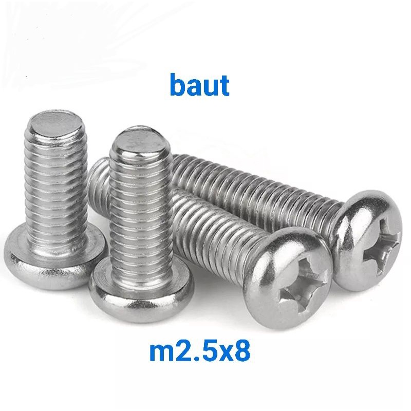 สกรู Bolt 2.5 มม. m2.53.58 bolt 2.5x8 มม. m2.5