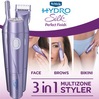 Schick Hydro Silk Perfect Finish Trimmer 8i1 Grooming Kit for Women ชุดผลิตภัณฑ์กำจัดขนทุกสัดส่วนของร่างกายสำหรับผู้หญิง