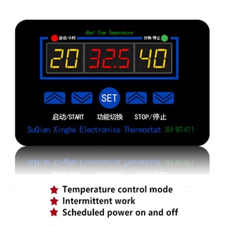 Xh-w1411 สวิตช์เซนเซอร์ควบคุมอุณหภูมิดิจิทัล หน้าจอ LCD -55~120 องศา AC 110-220V DC 12V