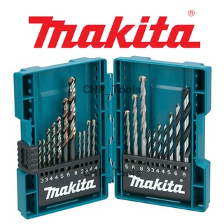 MAKITA B-44884 ชุดดอกสว่าน เจาะไม้ ปูน เหล็ก แบบกล่องพับ 21ชิ้น