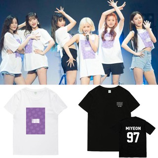 คอลูกเรือเสื้อยืด G-IDLE IN CONCERT FANMADES-5XL