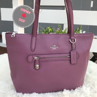 🍃 Coach Taylor Tote Pebble Leather Primrose 38312