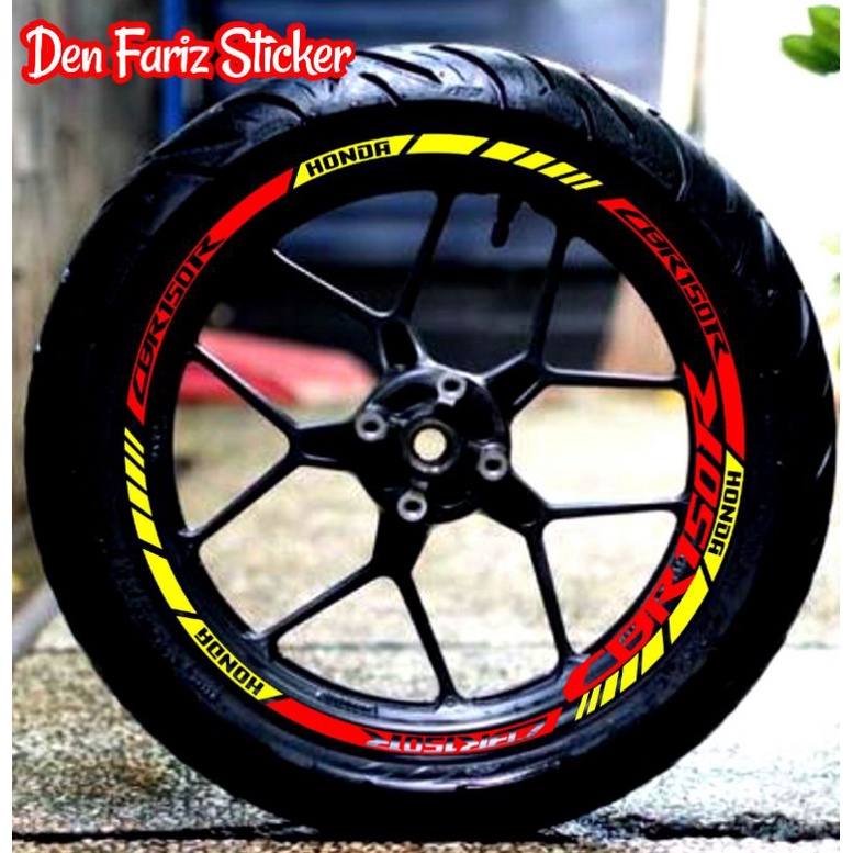สติ๊กเกอร์ติดมอเตอร์ไซค์ สติ๊กเกอร์ cbr honda cbr150r สติ๊กเกอร์ขอบ