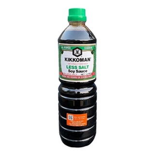 kikkoman ซอสถั่วเหลือง คิคโคแมน Low sodium Less salt 43% 1000ml. ซอสปรุงรส Soy Sauce