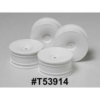 TAMIYA 53914 WHITE DISH WHEELS 4PCS. (26mm WIDTH, OFFSET 0)