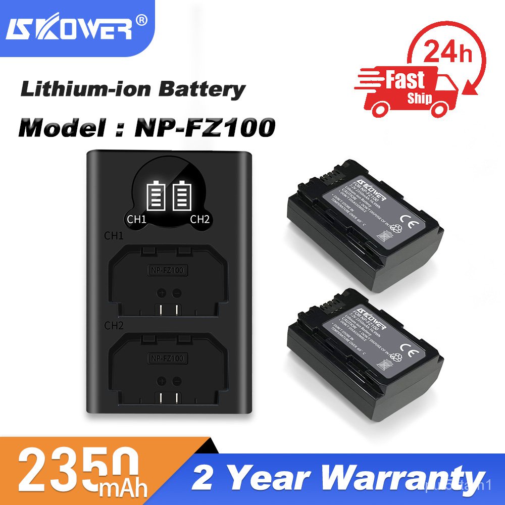 2350MAh NP-FZ100แบตเตอรี่สำหรับ Sony NPF-Z100 BC-QZ Alpha A9/A7R III/A7 III/ 9R/A9R/9S/ A6600กล้อง L
