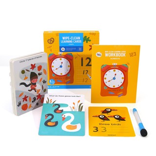 Joan Miro Wipe-Clean Learning Cards Numbers - ชุดเรียนรู้คําศัพท์ภาษาอังกฤษเขียนและลบได้