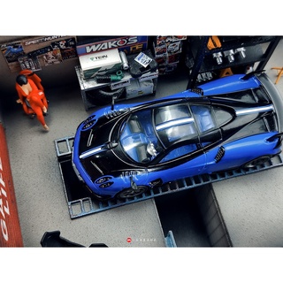 Pagani Huayra BC Blu Francia /Black 1st version of NEW TOOLING 1:64 (TARMAC WORKS)