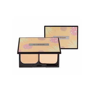 Ustar UZ VEGAN VELVET COVER COMPACT SPF25 PA++ #สีNATURAL BEIGE