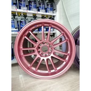 (แต่งรถ) สีพ่นล้อแม็ก pinkgold สวยมาก โทนด้านกึ่งเงาพ่นได้เลยไม่ต้องเคลือบเงา Evolutioncolor