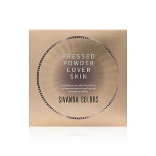 SIVANNA COLORS OIL CONTROL PRESSED POWDER : HF185 | แป้งพัฟ