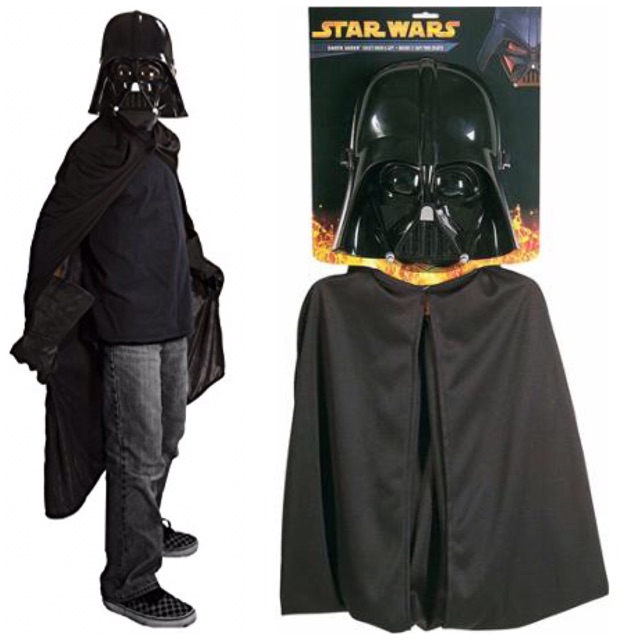ชุดหน้ากากและผ้าคลุม Star Wars Darth Vader Mask and Cape Child Costume