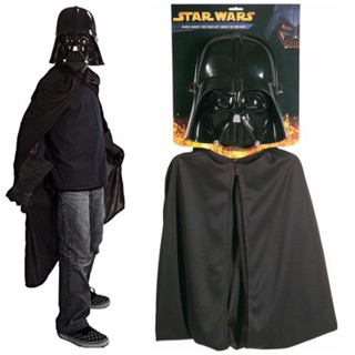 ชุดหน้ากากและผ้าคลุม Star Wars Darth Vader Mask and Cape Child Costume